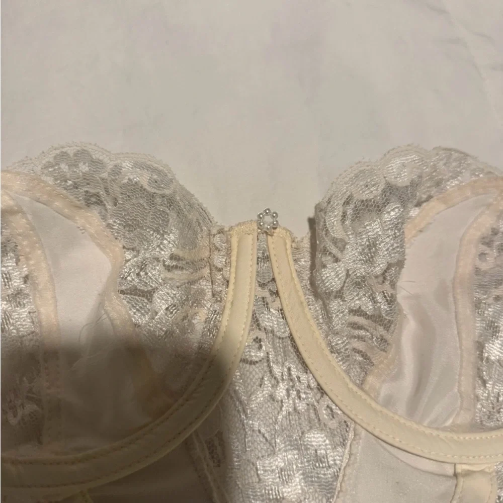 Vintage Dior Ivory Lace Bustier Top - Picture 7 of 9